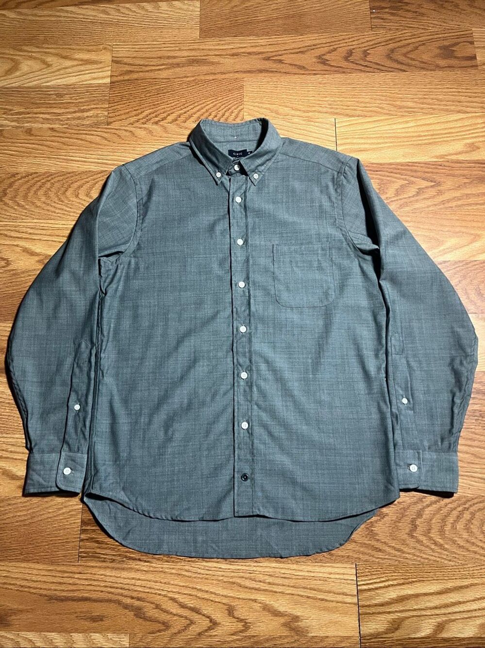 Civic Taylor Stitch NWT Men’s Merino Chambray Shirt Size 40 Medium
